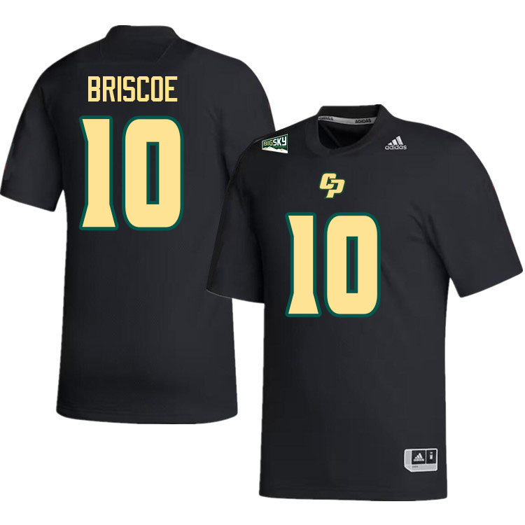 Cal Poly Mustangs #10 Michael Briscoe College Football Jerseys,Uniforms Stitched-Black